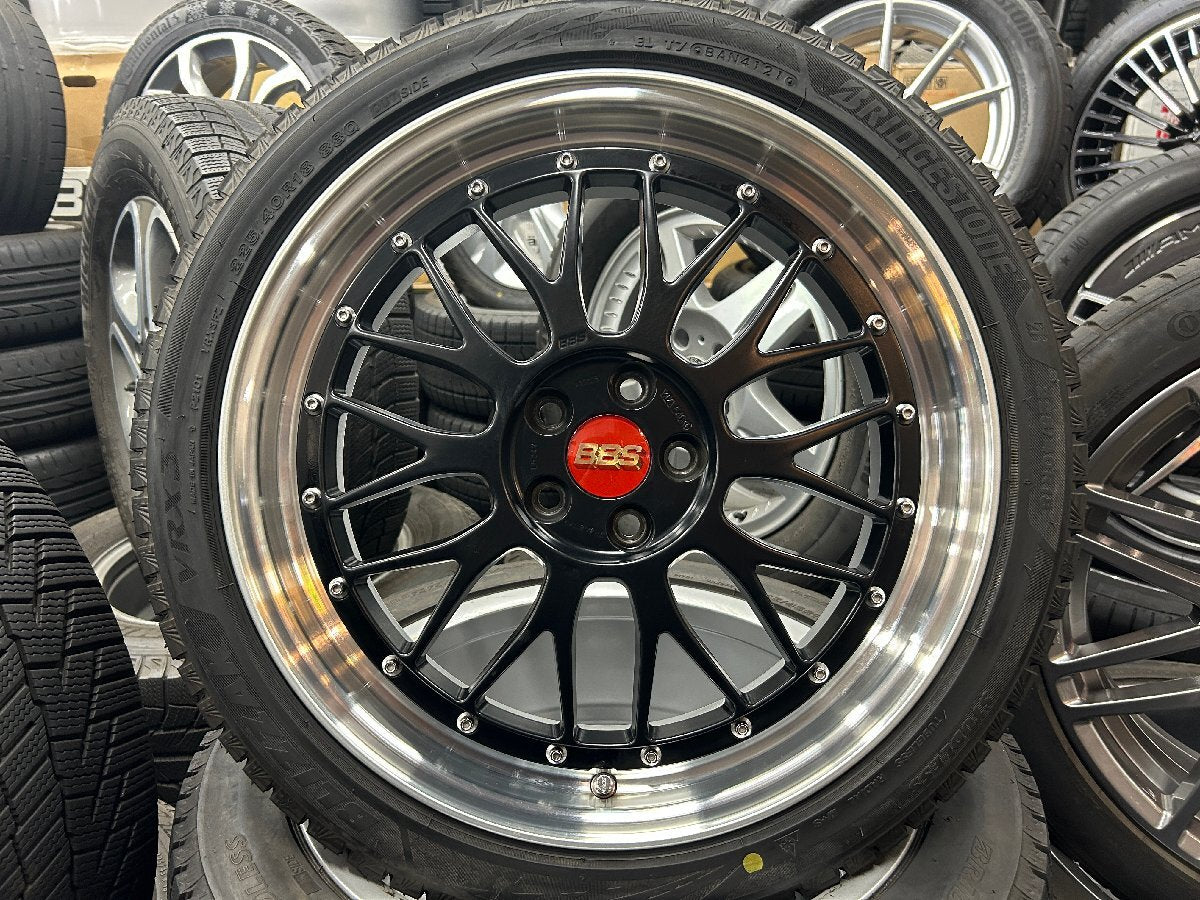 冬セット スタッドレスタイヤ 鍛造で人気の黒 冬でもオシャレに 【アルミ】BBS LM LM247 【タイヤ】ブリヂストン ブリザック VR –  ホイールとタイヤの専門店 嘉衛門オンラインストア