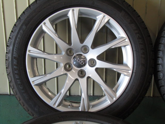 溝ありミシュラン付き・アウディ・A4・A4アバント【ホイール】アウディ　8W系　A4純正　10スポークデザイン【タイヤ】ミシュラン　Xアイススノー（保土ヶ谷本店）