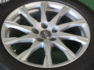 溝ありミシュラン付き・アウディ・A4・A4アバント【ホイール】アウディ　8W系　A4純正　10スポークデザイン【タイヤ】ミシュラン　Xアイススノー（保土ヶ谷本店）