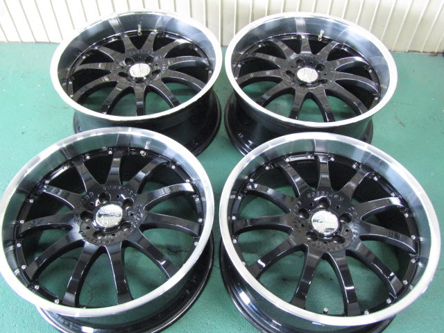 生産終了品の深リム・レクサス・LS460【ホイール】カールソン　1/11RS　ブラックエディション【タイヤ】NITTO（ニットー）INVO（インヴォ）（保土ヶ谷本店）