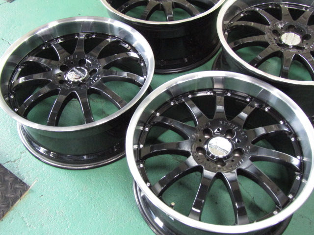 生産終了品の深リム・レクサス・LS460【ホイール】カールソン　1/11RS　ブラックエディション【タイヤ】NITTO（ニットー）INVO（インヴォ）（保土ヶ谷本店）