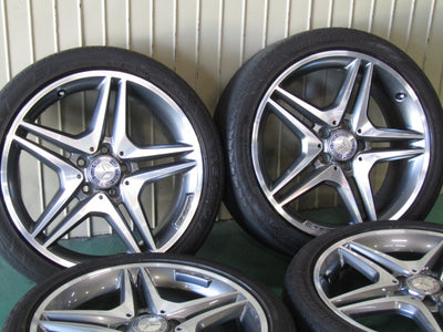人気デザイン・Aクラス・W176・Bクラス・W246・CLAクラス・C117・X117【ホイール】メルセデスベンツ　W176　Aクラス　A180スポーツ純正　AMG5スポーク【タイヤ】MINERVA（ミネルバ）F205（保土ヶ谷本店）