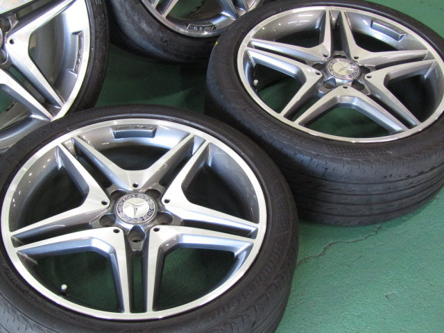 人気デザイン・Aクラス・W176・Bクラス・W246・CLAクラス・C117・X117【ホイール】メルセデスベンツ　W176　Aクラス　A180スポーツ純正　AMG5スポーク【タイヤ】MINERVA（ミネルバ）F205（保土ヶ谷本店）