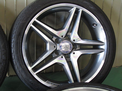 人気デザイン・Aクラス・W176・Bクラス・W246・CLAクラス・C117・X117【ホイール】メルセデスベンツ　W176　Aクラス　A180スポーツ純正　AMG5スポーク【タイヤ】MINERVA（ミネルバ）F205（保土ヶ谷本店）
