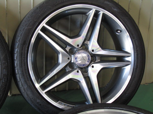 人気デザイン・Aクラス・W176・Bクラス・W246・CLAクラス・C117・X117【ホイール】メルセデスベンツ　W176　Aクラス　A180スポーツ純正　AMG5スポーク【タイヤ】MINERVA（ミネルバ）F205（保土ヶ谷本店）
