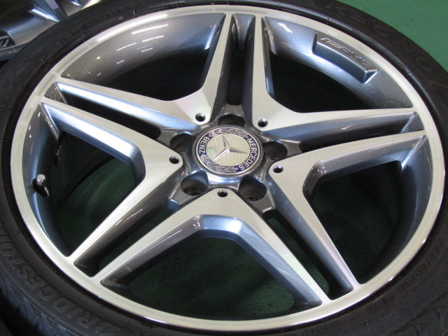 人気デザイン・Aクラス・W176・Bクラス・W246・CLAクラス・C117・X117【ホイール】メルセデスベンツ　W176　Aクラス　A180スポーツ純正　AMG5スポーク【タイヤ】MINERVA（ミネルバ）F205（保土ヶ谷本店）