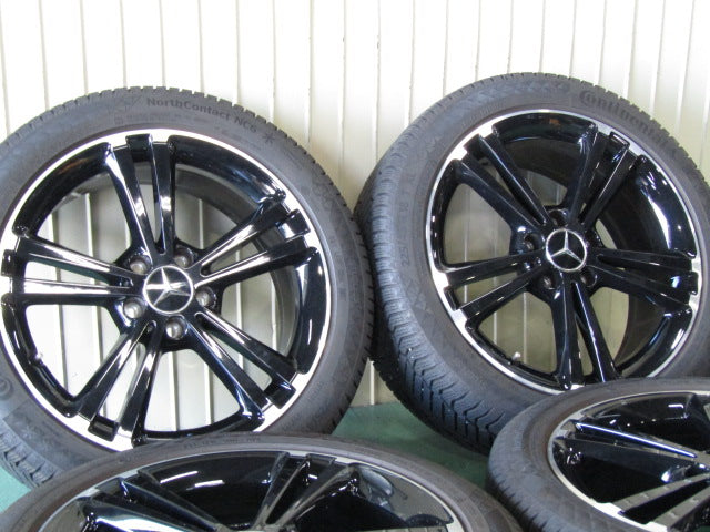 黒でグレードアップ・Aクラス・W177・Bクラス・W247・CLAクラス・C118・X118【ホイール】メルセデスベンツ　W177　Aクラス　オプション純正【タイヤ】MINERVA（ミネルバ）F205（保土ヶ谷本店）