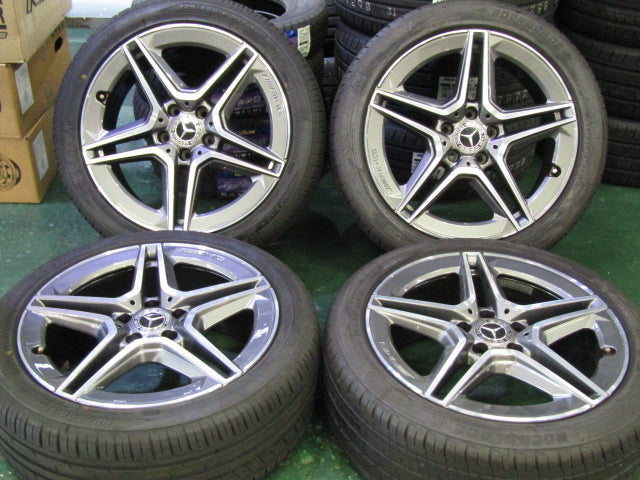 現品特価・Aクラス・W177・Bクラス・W247・CLAクラス・C118【ホイール】メルセデスベンツ　W177　Aクラス純正　AMG5スポーク【タイヤ】フロント：ZEETEX（ジーテックス）HP2000vfm　リア：RockBrade（ロックブレード）Rock525（港北店）