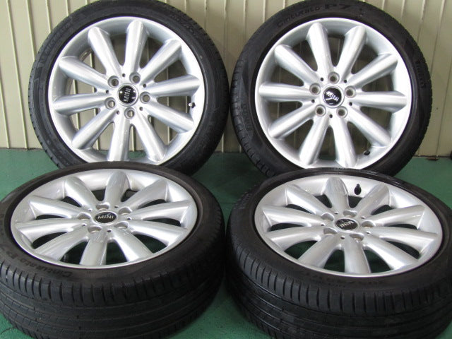 人気の純正品・MINI・クーパーS・ミニワン・カブリオ・F55・F56・F57【ホイール】MINI　F55/F56　クーパー純正　コスモススポーク499【タイヤ】コンチネンタル　エクストリームコンタクトDWS06Plus（保土ヶ谷本店）