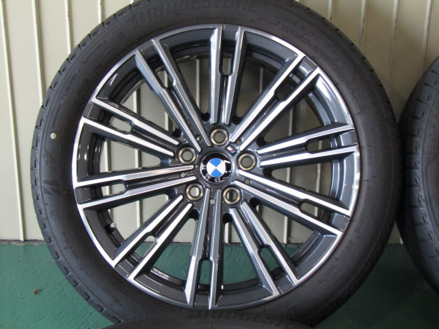 希少なガリキズ無しの美品・4シリーズ・G22・G23【ホイール】BMW　G20・G21　3シリーズ　Mスポーツ純正　ダブルスポークスタイリング790M【タイヤ】ブリヂストン　トランザT005　BMW承認ランフラット（保土ヶ谷本店）
