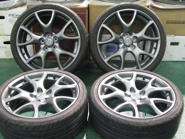 流用にも・マツダ・CX-5・CX-8【ホイール】マツダ　SE系　RX-8　タイプRS純正　Forged　RG503【タイヤ】ダンロップ　SPスポーツMAXX050（港北店）