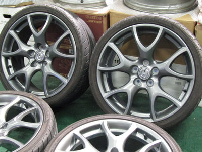 流用にも・マツダ・CX-5・CX-8【ホイール】マツダ　SE系　RX-8　タイプRS純正　Forged　RG503【タイヤ】ダンロップ　SPスポーツMAXX050（港北店）