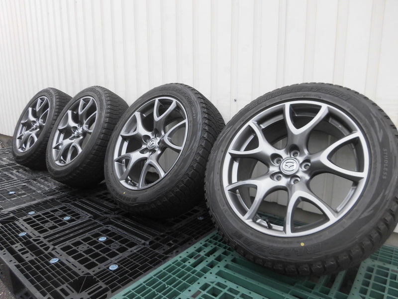 冬セット CX-5 CX-8 CX-60 SUV 流用 BBS製 鍛造品 RG503【ホイール】マツダ RX-8 タイプ RS 純正【タイヤ】ブリヂストン ブリザック DM-V1（通販店）