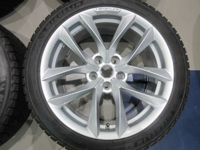 希少★1点のみ★ テスラ モデル3用ホイール T-Sportline Flow Forged 18インチ 8.5J ET+35 114.3/5H ミシュランスタッドレス付き 235/45R18