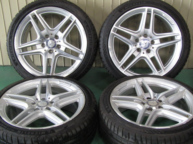 ▲発送限定品▼・Cクラス・W204・S204【ホイール】メルセデスベンツ　W204　Cクラス後期純正　AMG5スポーク【タイヤ】MINERVA（ミネルバ）F205（保土ヶ谷本店）