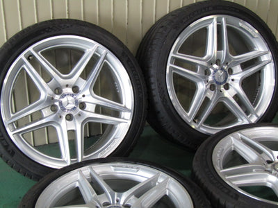 ▲発送限定品▼・Cクラス・W204・S204【ホイール】メルセデスベンツ　W204　Cクラス後期純正　AMG5スポーク【タイヤ】MINERVA（ミネルバ）F205（保土ヶ谷本店）