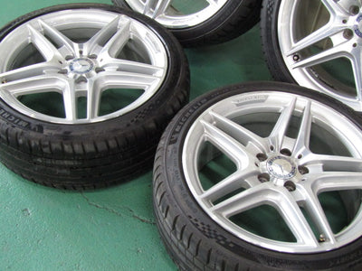▲発送限定品▼・Cクラス・W204・S204【ホイール】メルセデスベンツ　W204　Cクラス後期純正　AMG5スポーク【タイヤ】MINERVA（ミネルバ）F205（保土ヶ谷本店）