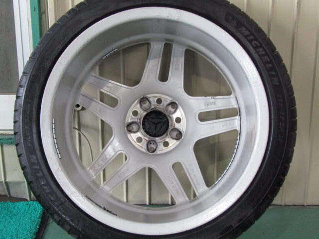 ▲発送限定品▼・Cクラス・W204・S204【ホイール】メルセデスベンツ　W204　Cクラス後期純正　AMG5スポーク【タイヤ】MINERVA（ミネルバ）F205（保土ヶ谷本店）