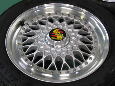 超希少当時品・ポルシェ・911・964【ホイール】ポルシェ専用品　BBS　RS　RS157/RS158【タイヤ】緩衝材程度（保土ヶ谷本店）
