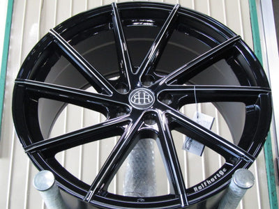 1台限定価格・Sクラス・W222・W223・Eクラス・W213・W214・CLSクラス・W257・W218・SLクラス・R230・R231【ホイール】ロルフハルトゲ　F10　ブラック＆サイドマシニング限定品【タイヤ】弊社指定輸入タイヤ（保土ヶ谷本店）
