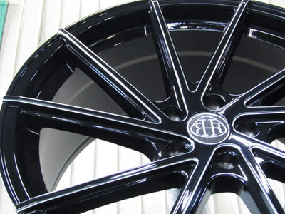 1台限定価格・Sクラス・W222・W223・Eクラス・W213・W214・CLSクラス・W257・W218・SLクラス・R230・R231【ホイール】ロルフハルトゲ　F10　ブラック＆サイドマシニング限定品【タイヤ】弊社指定輸入タイヤ（保土ヶ谷本店）