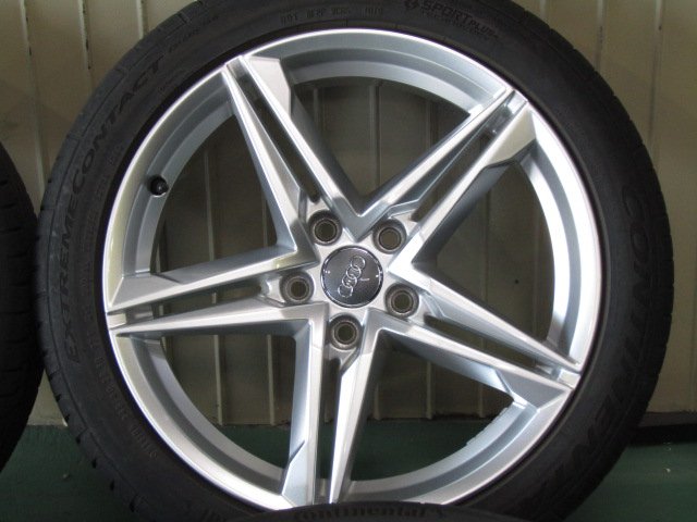 溝ありで美品・アウディ・A5・S5・Sライン【ホイール】アウディ　F5系　A5　Sライン純正　5アームスターデザイン【タイヤ】トーヨー　プロクセスコンフォート　MC1（保土ヶ谷本店）