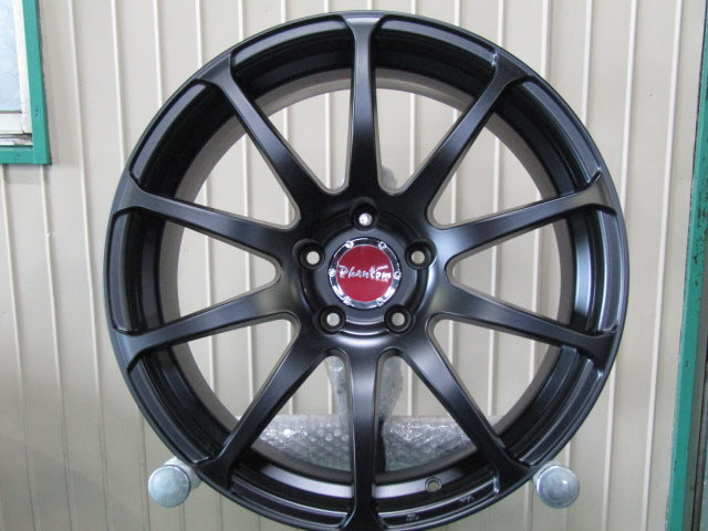 ▲発送限定品▼・国産車の汎用に・ドリケツにも【ホイール】Phantom （ファントム）X　マットブラック【タイヤ】無し（港北店）