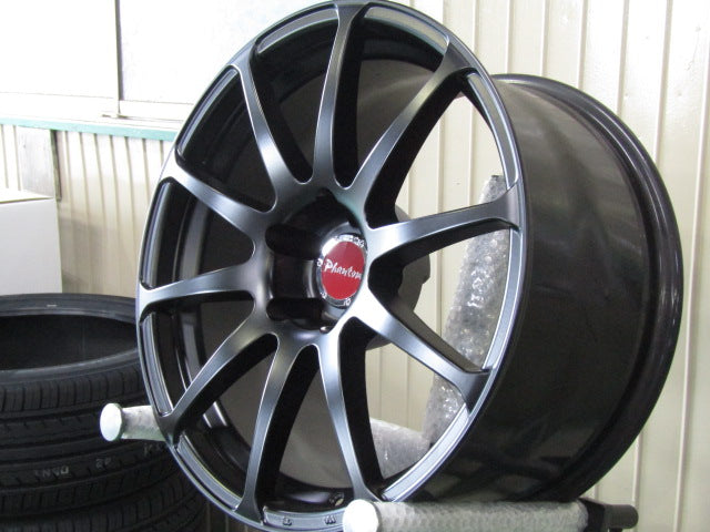 ▲発送限定品▼・国産車の汎用に・ドリケツにも【ホイール】Phantom （ファントム）X　マットブラック【タイヤ】無し（港北店）