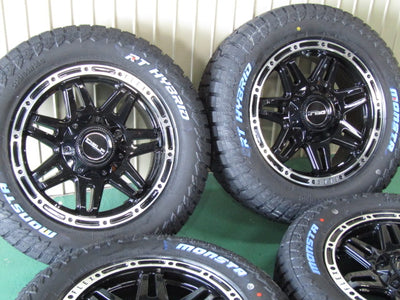 限定価格・ハイエース・レジアスエース【ホイール】FLEXAUTO（フレックスオート）オリジナル　DELF-04【タイヤ】MONSTA（モンスタ）RT-HYBRID　109/107Q（保土ヶ谷本店）