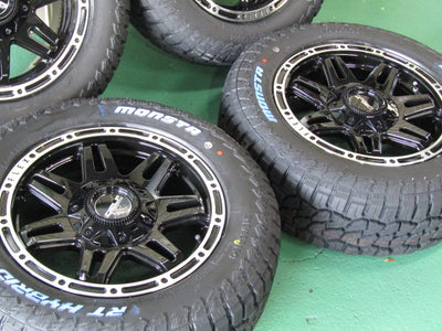 限定価格・ハイエース・レジアスエース【ホイール】FLEXAUTO（フレックスオート）オリジナル　DELF-04【タイヤ】MONSTA（モンスタ）RT-HYBRID　109/107Q（保土ヶ谷本店）