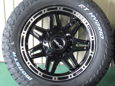 限定価格・ハイエース・レジアスエース【ホイール】FLEXAUTO（フレックスオート）オリジナル　DELF-04【タイヤ】MONSTA（モンスタ）RT-HYBRID　109/107Q（保土ヶ谷本店）
