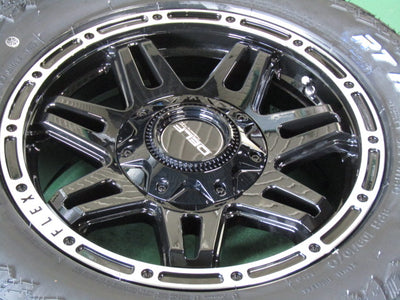 限定価格・ハイエース・レジアスエース【ホイール】FLEXAUTO（フレックスオート）オリジナル　DELF-04【タイヤ】MONSTA（モンスタ）RT-HYBRID　109/107Q（保土ヶ谷本店）
