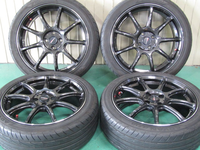 ▲発送限定品▼・アクア・フィット・マツダ2・デミオ・ノート【ホイール】ホットスタッフ　クロススピード　ハイパーエディションRS9【タイヤ】ヨコハマ　ADVAN FLEVA（アドバン フレバ）V701（保土ヶ谷本店）