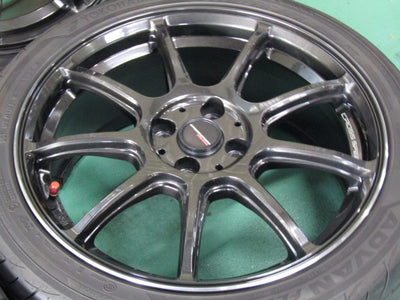 ▲発送限定品▼・アクア・フィット・マツダ2・デミオ・ノート【ホイール】ホットスタッフ　クロススピード　ハイパーエディションRS9【タイヤ】ヨコハマ　ADVAN FLEVA（アドバン フレバ）V701（保土ヶ谷本店）