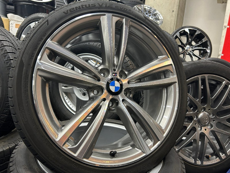 夏セット　純正インチップに人気の純正品　【アルミ】BMW　4シリーズ　Mスポーツ　ダブルスポーク442M　【タイヤ】ハンコック