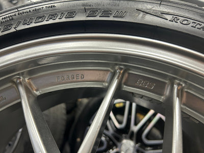 夏セット　鍛造で人気のBBS　インチアップや足元から軽量化　【アルミ】BBS　RGR　RG747H　【タイヤ】中古　ダンロップ　ディレッザDZ102　2023年製　(世田谷店)