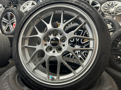 夏セット　鍛造で人気のBBS　インチアップや足元から軽量化　【アルミ】BBS　RGR　RG747H　【タイヤ】中古　ダンロップ　ディレッザDZ102　2023年製　(世田谷店)