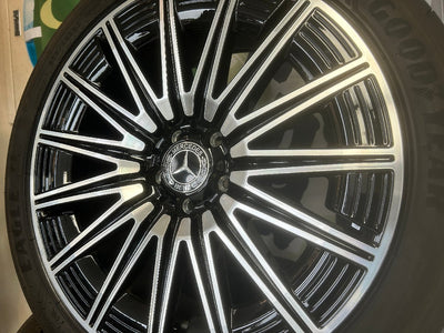 夏セット　インチアップやタイヤ交換ついでにいかが　【アルミ】ベンツ　GLA　GLB　X247　H247　AMGライン純正　【タイヤ】グッドイヤー　イーグルF1　アシンメトリック3　2021年製　