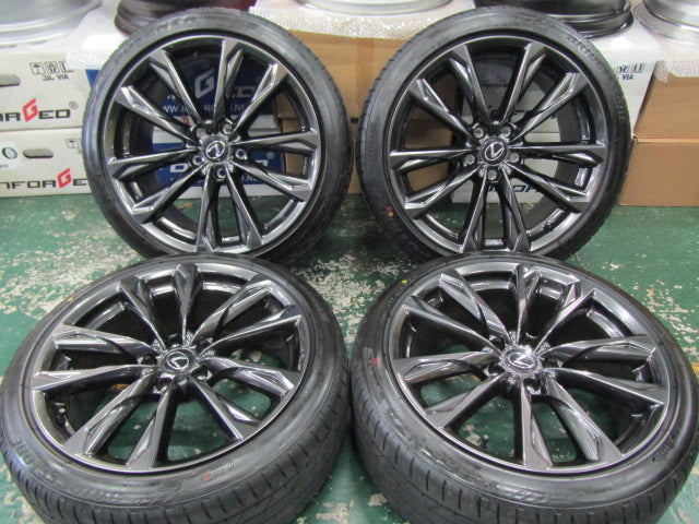 超希少・新車外し品【ホイール】レクサス　30系　IS350　Fスポーツ純正【タイヤ】ブリヂストン　ポテンザ　S001L（港北店）