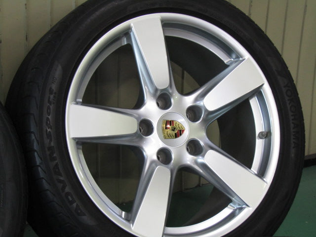 美品の冬セット・ケイマン・ボクスター【ホイール】Porsche（ポルシェ）981型　ケイマンS純正【タイヤ】ヨコハマ　アイスガードIG70（保土ヶ谷本店）