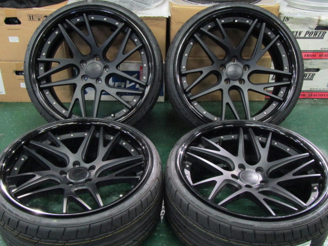 チューナー設定・LS460・LS600h【ホイール】WORK　グノーシスCVX　ブラックアルマイトリム【タイヤ】NITTO（ニットー）NT555　G2（港北店）