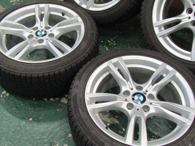 新品付き・3シリーズ・F30・F31・4シリーズ・F32・F33・F36【ホイール】BMW　F30　F31　3シリーズ　Mスポーツ純正　スタースポークスタイリング400M【タイヤ】ハンコック　ベンタスS1Evo3（港北店）