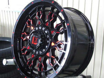 赤字処分価格・プラド・ハイラックス【ホイール】オフビート　LEXXEL（レクセル）PreDator（プレデター）【タイヤ】MONSTA（モンスタ）テレーングリッパー（港北店）