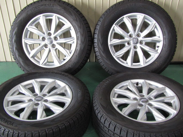冬の溝ありセット・アウディ・Q5【ホイール】アウディ　FY系　Q5ウインター純正　5スポークVデザイン【タイヤ】ヨコハマ　アイスガードG075SUV（保土ヶ谷本店）