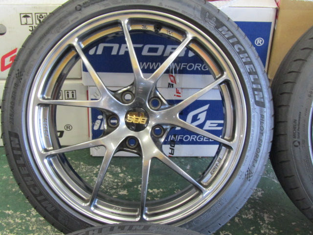 ガリキズ無し・アウディA3・S3・ゴルフ8・ビートル【ホイール】BBS　RI-A　Forged　DBカラー　RI-A023【タイヤ】弊社指定輸入タイヤ（港北店）