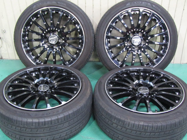 ▲発送限定品▼・Aクラス・W177・Bクラス・W247・CLAクラス・C118・X118【ホイール】カールソン　1/16RSR・GT　ブラックエディション【タイヤ】ヨコハマ　Ecos（エコス）ES31（保土ヶ谷本店）
