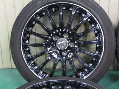 ▲発送限定品▼・Aクラス・W177・Bクラス・W247・CLAクラス・C118・X118【ホイール】カールソン　1/16RSR・GT　ブラックエディション【タイヤ】ヨコハマ　Ecos（エコス）ES31（保土ヶ谷本店）