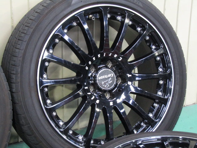 ▲発送限定品▼・Aクラス・W177・Bクラス・W247・CLAクラス・C118・X118【ホイール】カールソン　1/16RSR・GT　ブラックエディション【タイヤ】ヨコハマ　Ecos（エコス）ES31（保土ヶ谷本店）