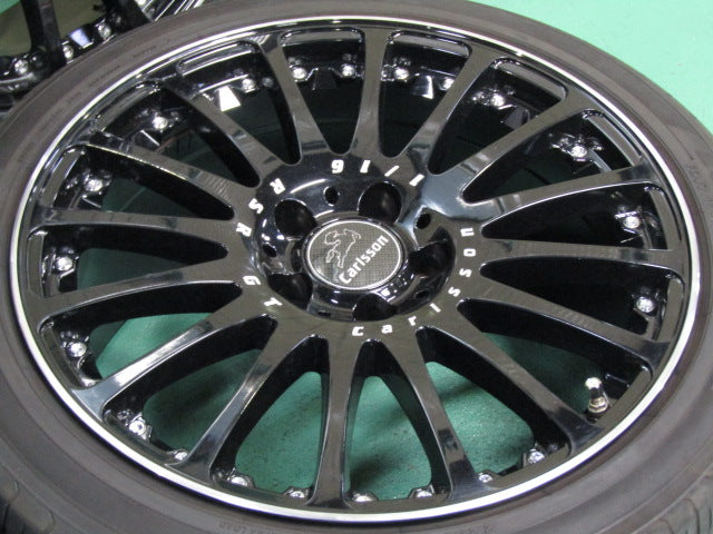 ▲発送限定品▼・Aクラス・W177・Bクラス・W247・CLAクラス・C118・X118【ホイール】カールソン　1/16RSR・GT　ブラックエディション【タイヤ】ヨコハマ　Ecos（エコス）ES31（保土ヶ谷本店）