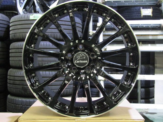 現品特価価格・クラウン・カムリ・GS・IS・マークX・ティアナ【ホイール】カールソン　1/16RSR・GT　ブラックエディション【タイヤ】コンチネンタル　エクストリームコンタクトDWS06Plus（港北店）